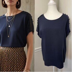 Vero Moda Lace Shoulder Dolman Sleeve Blouse XL